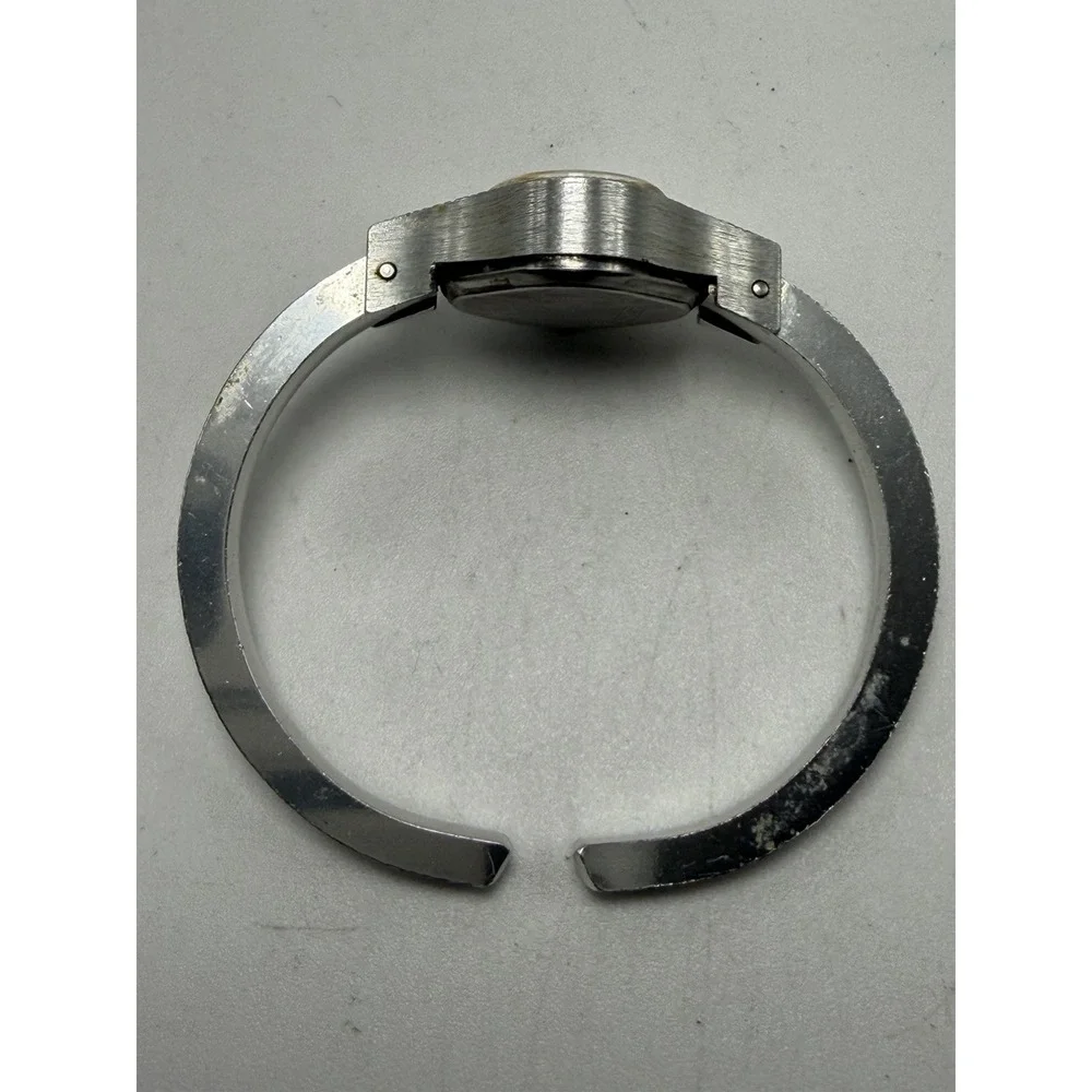 Timex Aluminum Manual Wind Working Ladies Vintage Cuff Watch 21MM 5.5
